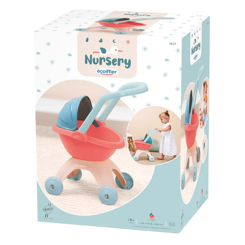 Load image into Gallery viewer, Ecoiffier nursery poppenwagen pastel
