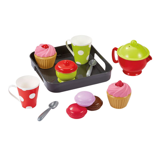 Ecoiffier 100 chef cupcakes op dienlad speelset, 12dlg.
