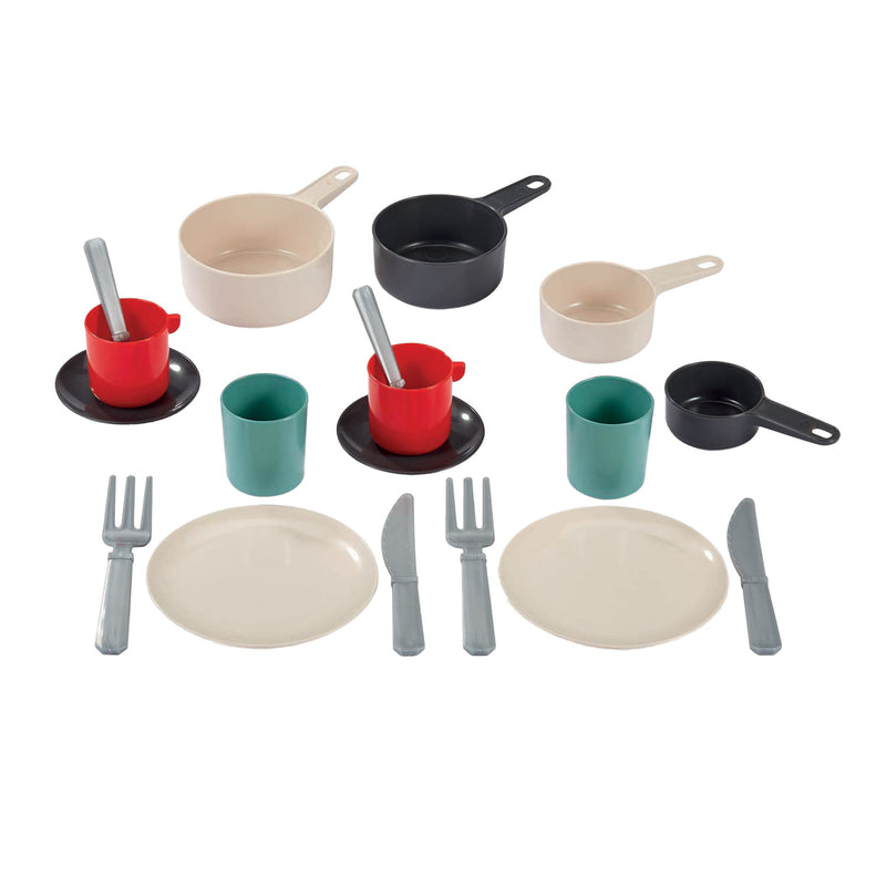 Load image into Gallery viewer, Écoiffier ecoiffier 100% chef servies en bestek in pan - 19dlg.
