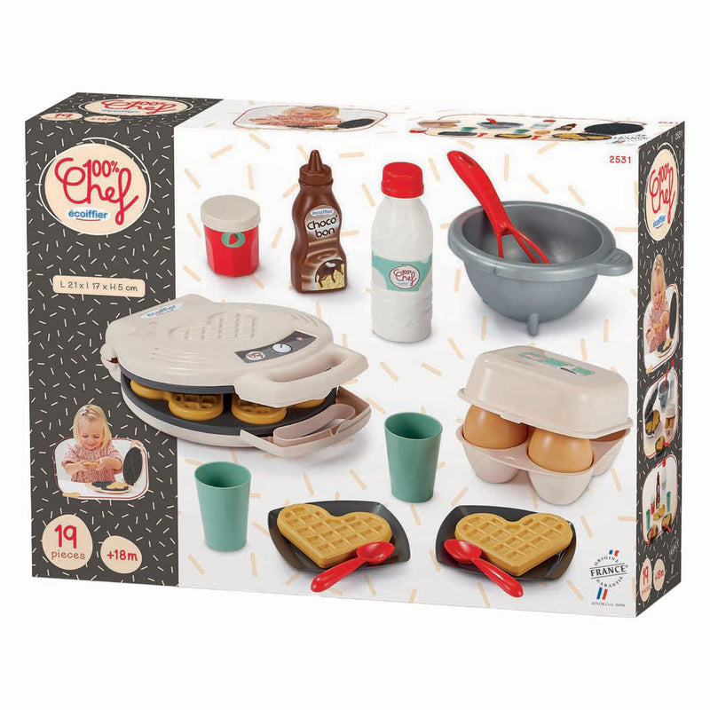 Load image into Gallery viewer, Ecoiffier 100% chef wafelijzer - 19dlg.
