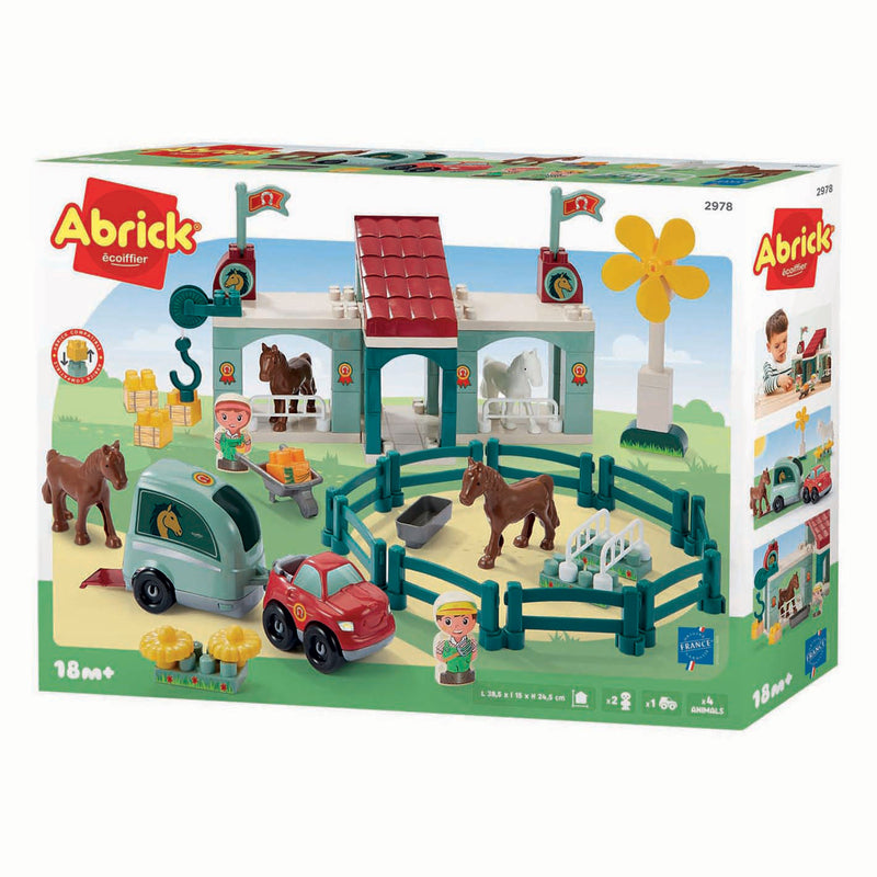 Afbeelding laden in galerijviewer, Ecoiffier abrick paardenrenbaan - 60dlg.
