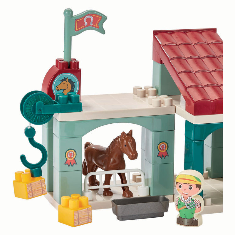 Afbeelding laden in galerijviewer, Ecoiffier abrick paardenrenbaan - 60dlg.
