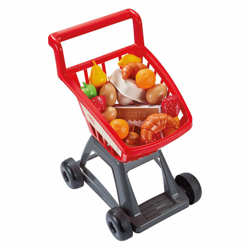 Load image into Gallery viewer, Ecoiffier 100% chef winkelwagen met boodschappen
