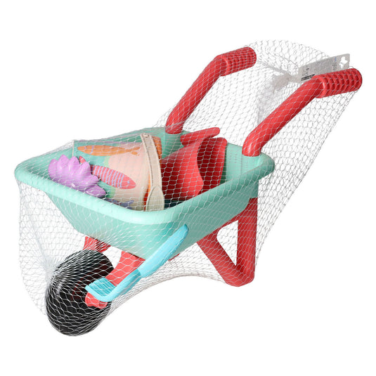 Ecoiffier kruiwagen met accessoires - 7dlg.