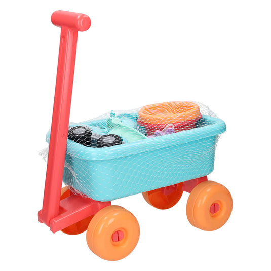 Ecoiffier strandkar met accessoires - 8dlg.
