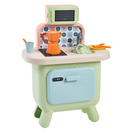 Ecoiffier eociffier vert azur saliekleurige keuken - 17dlg.