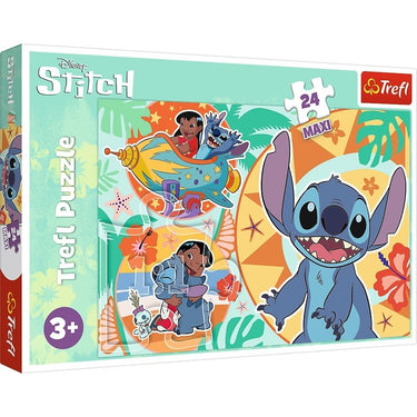 Oku disney stitch kinderpuzzel met 24 maxistukjes