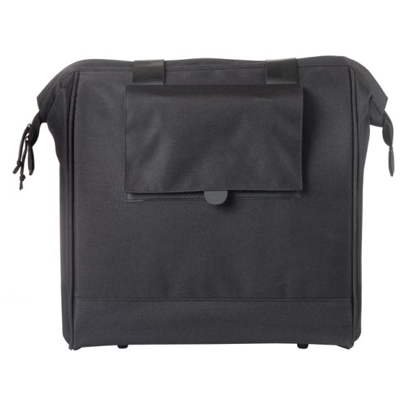 Load image into Gallery viewer, Basil tas grand fietsshopper zwart | mik hooks | 23l
