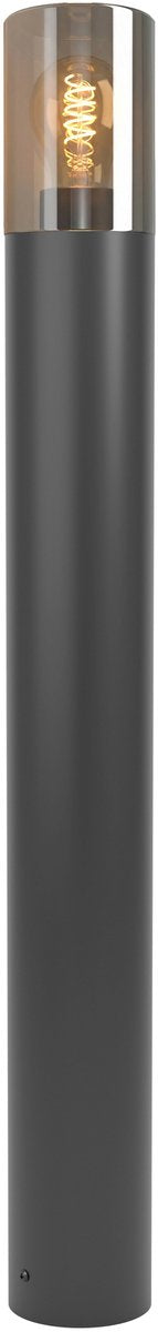 Eglo cropani staande lamp buiten - e27 - 80 cm - zwart grijs transparant