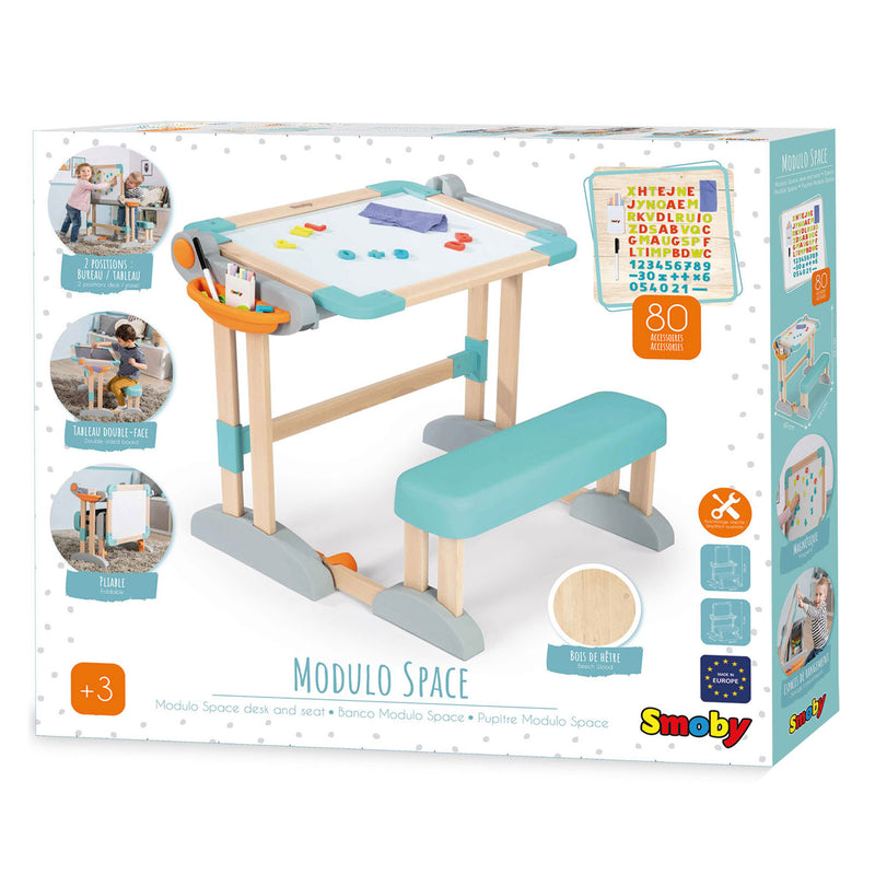 Load image into Gallery viewer, Smoby Modulo Bureau en Schoolbord, 2in1
