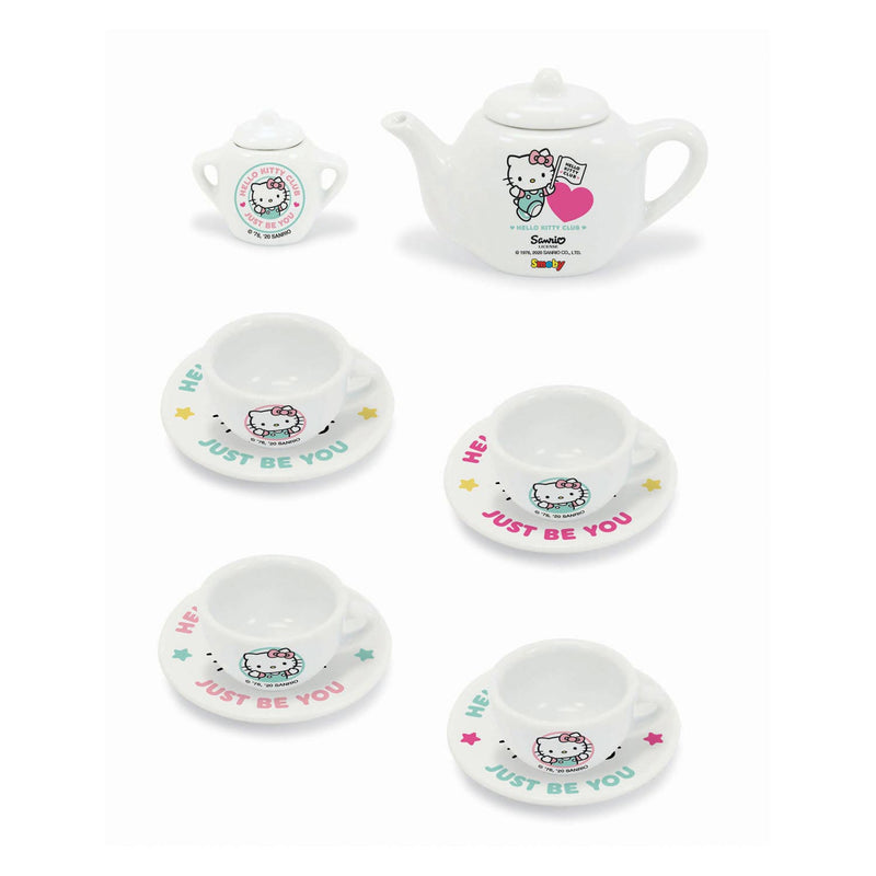Load image into Gallery viewer, Smoby Hello Kitty Porseleinen Theeset 12dlg.
