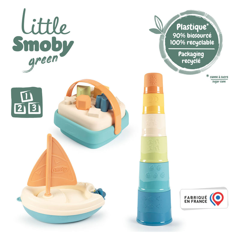 Load image into Gallery viewer, Smoby Little Green Bad en Baby Speelset 3dlg.

