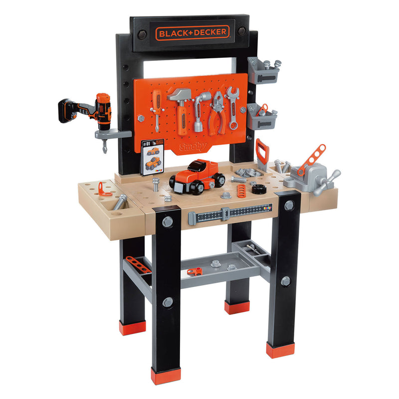 Load image into Gallery viewer, Smoby black decker bricolo speelgoedwerkbank, 92dlg.
