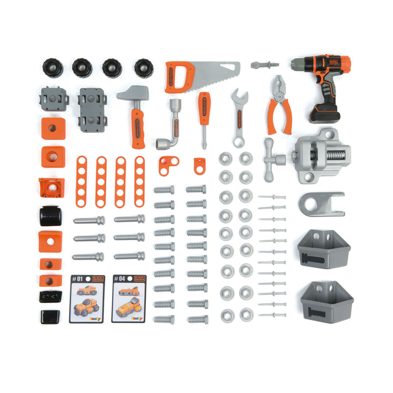 Load image into Gallery viewer, Smoby black decker bricolo speelgoedwerkbank, 92dlg.
