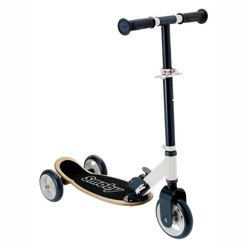 Load image into Gallery viewer, Smoby houten 3-wiel kinderstep blauw

