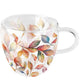 Ambiente dubbelwandig glas colourful leaves 200ml dia10x9,5cm