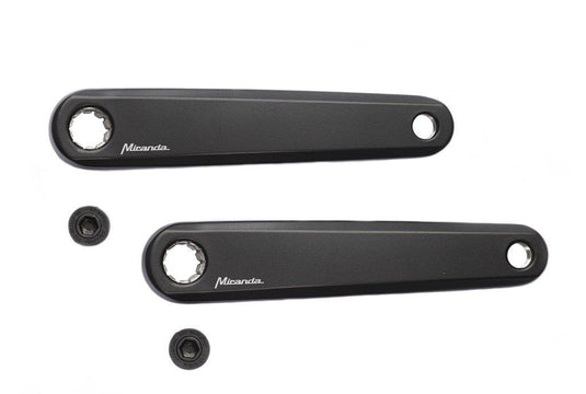 set cranks E-bike aluminium 170 mm zwart