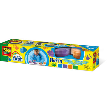 Ses fluffy vingerverf 4 potjes