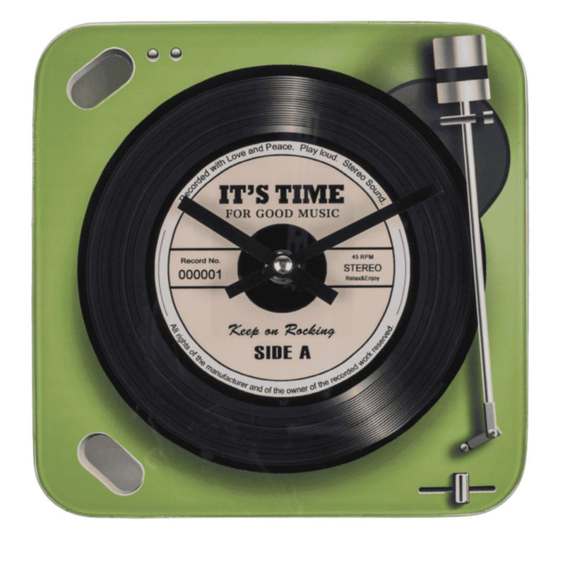 Load image into Gallery viewer, Ootb wandklok platenspeler glas ø20cm
