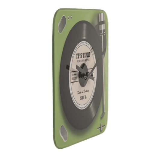 Ootb wandklok platenspeler glas ø20cm