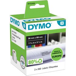 Dymo adresetiketten 99012 wit 520 etiketten