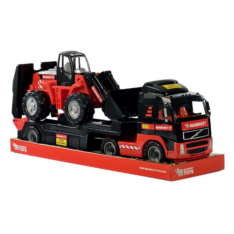 Load image into Gallery viewer, Mammoet toys cavallino mammoet vrachtwagen met aanhanger en graafmachine
