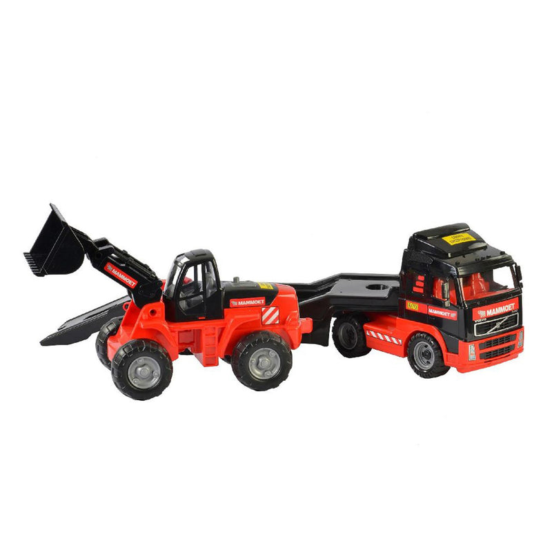 Load image into Gallery viewer, Mammoet toys cavallino mammoet vrachtwagen met aanhanger en graafmachine
