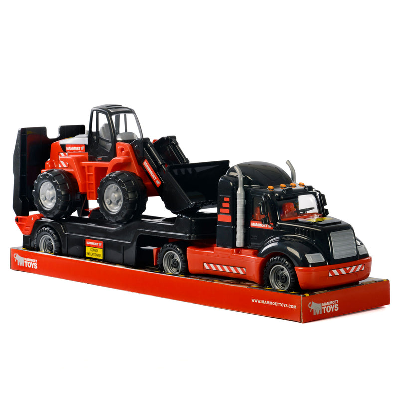 Load image into Gallery viewer, Mammoet toys cavallino mammoet torpedo vrachtwagen met graafmachine
