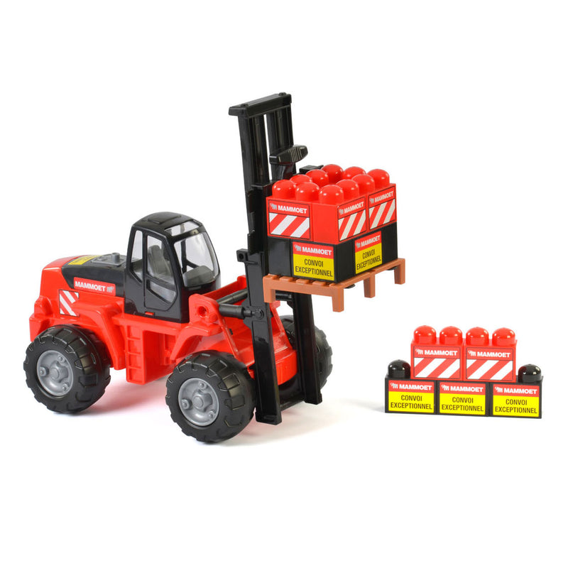 Load image into Gallery viewer, Mammoet toys mammoet heftruck met bouwblokken
