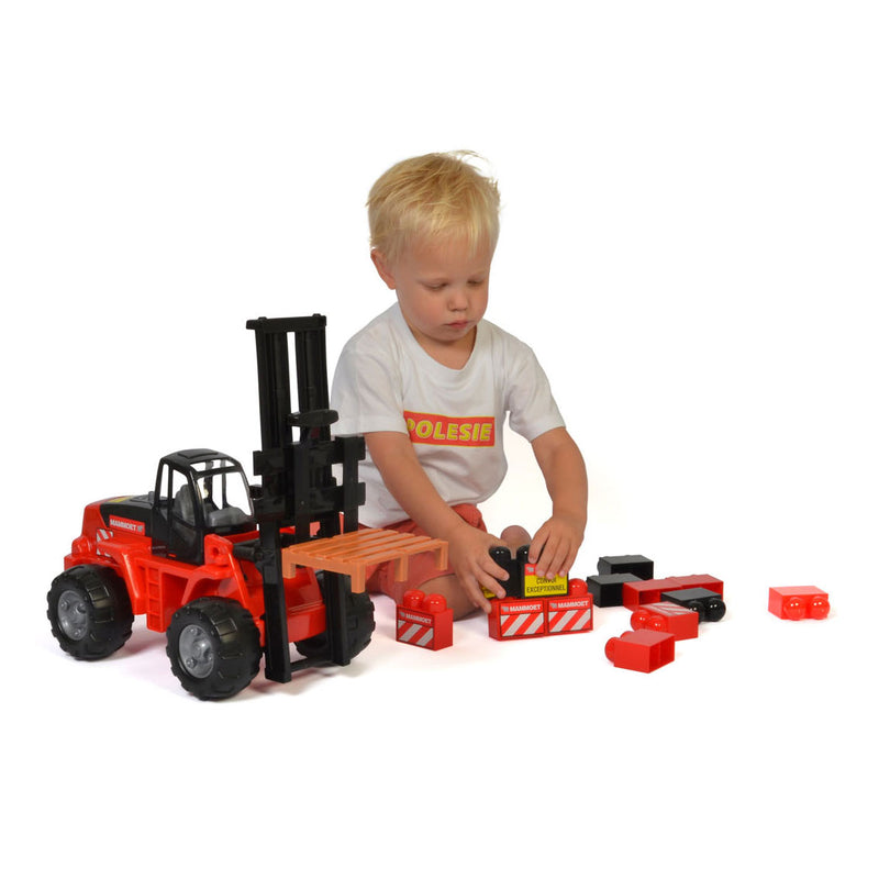 Load image into Gallery viewer, Mammoet toys mammoet heftruck met bouwblokken

