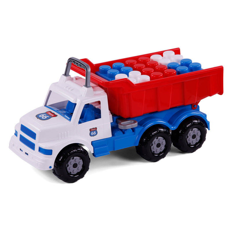 Load image into Gallery viewer, Cavallino route 66 xl kiepwagen met bouwblokken
