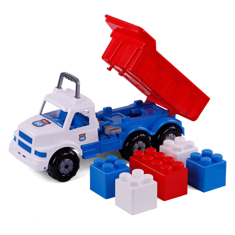 Load image into Gallery viewer, Cavallino route 66 xl kiepwagen met bouwblokken
