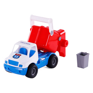 Cavallino grip vuilniswagen met rubberbanden, 29cm