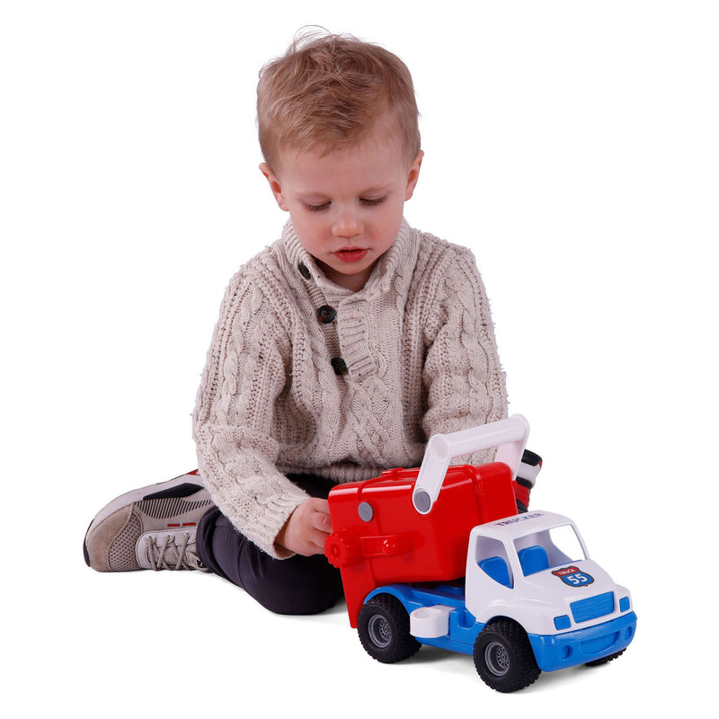 Laden Sie das Bild in Galerie -Viewer, Cavallino grip vuilniswagen met rubberbanden, 29cm
