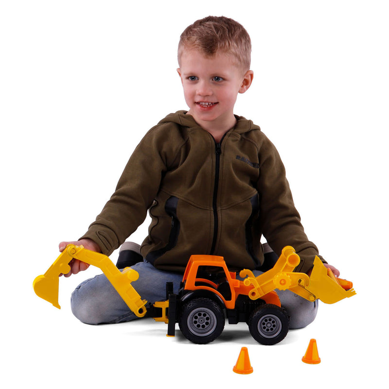 Afbeelding laden in galerijviewer, Cavallino grip graafmachine tractor met rubberbanden, 38,5cm
