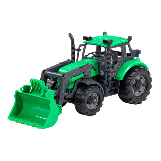 Cavallino tractor met shovel groen, schaal 1:32