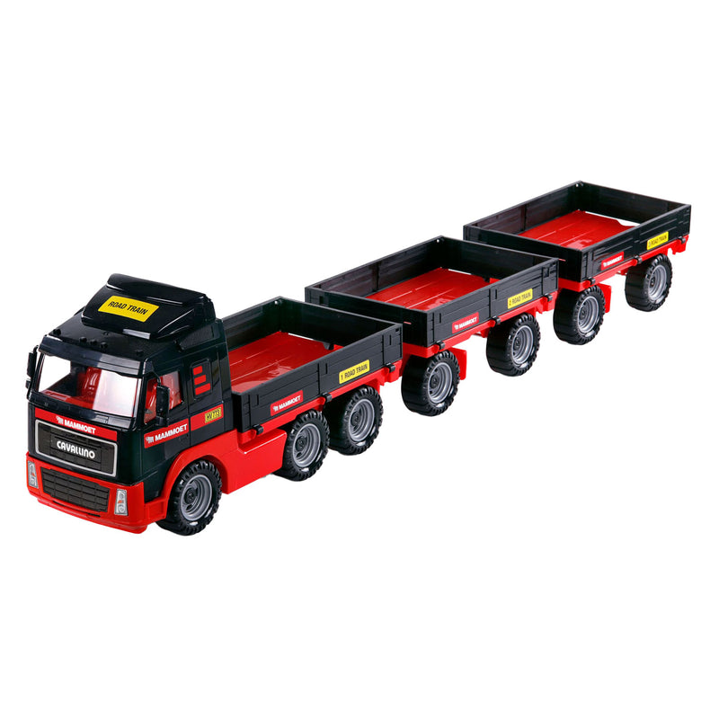 Load image into Gallery viewer, Cavallino mammoet vrachtwagen met dubbele aanhanger, schaal 1:16
