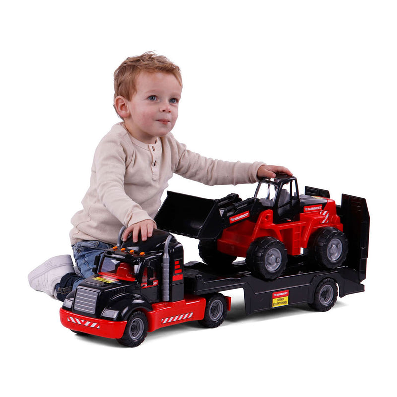 Afbeelding laden in galerijviewer, Cavallino mammoet torpedo vrachtwagen met bulldozer, schaal 1:16
