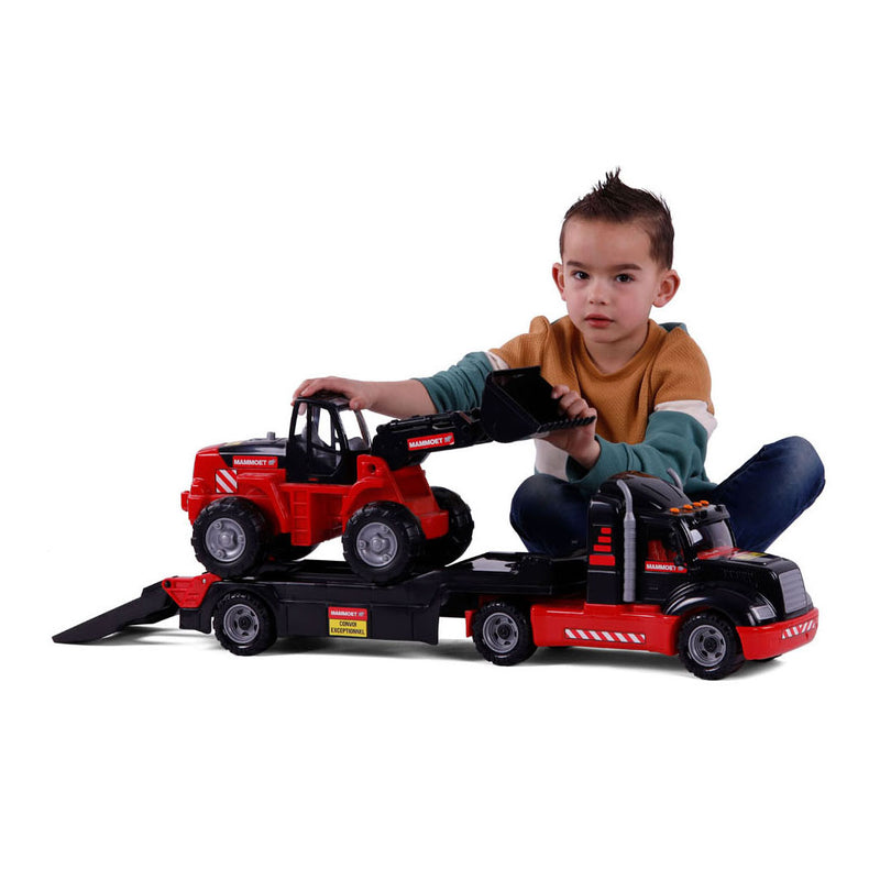 Afbeelding laden in galerijviewer, Cavallino mammoet torpedo vrachtwagen met bulldozer, schaal 1:16

