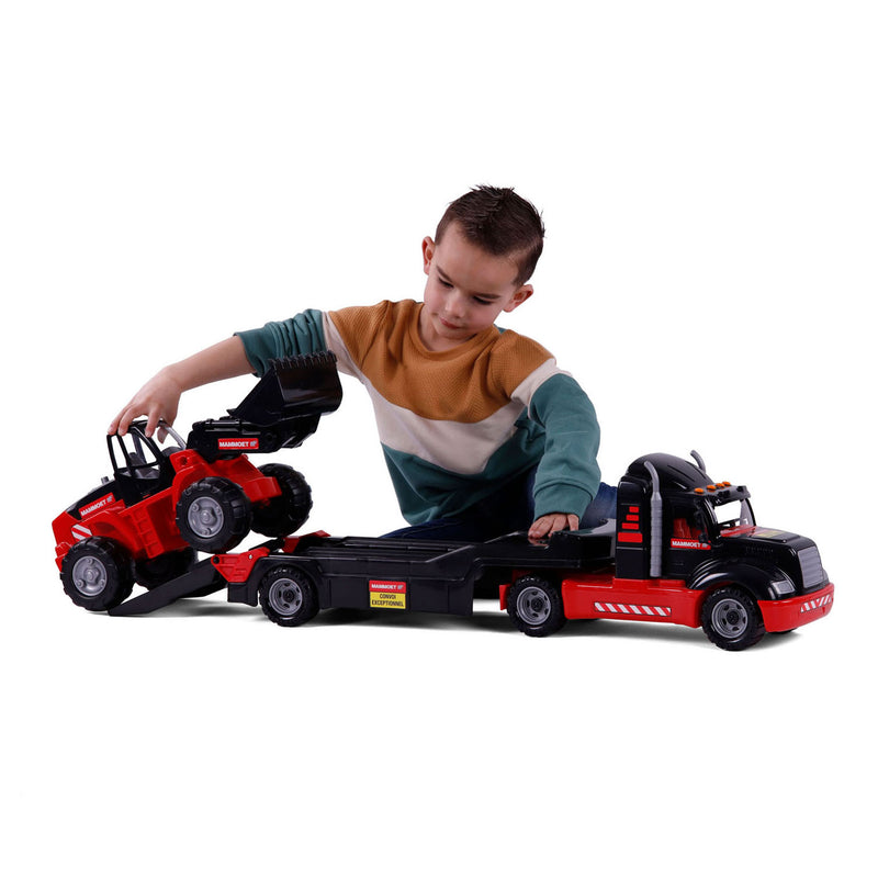 Load image into Gallery viewer, Cavallino mammoet torpedo vrachtwagen met bulldozer, schaal 1:16
