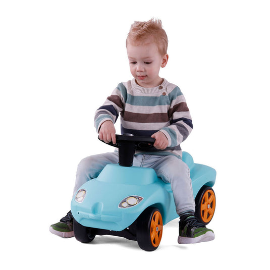 Cavallino safari racer loopauto blauw met geluid