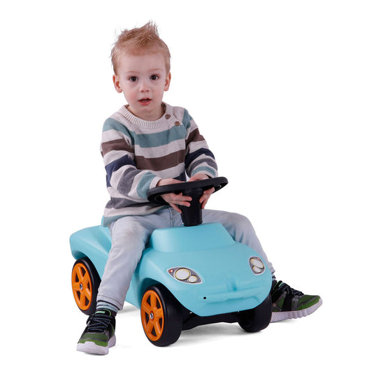Cavallino safari racer loopauto blauw met geluid