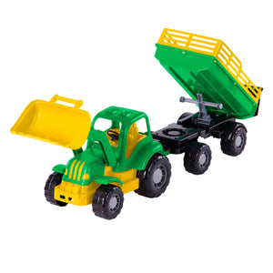 Cavallino klassieke tractor met kiep aanhangwagen, 66cm