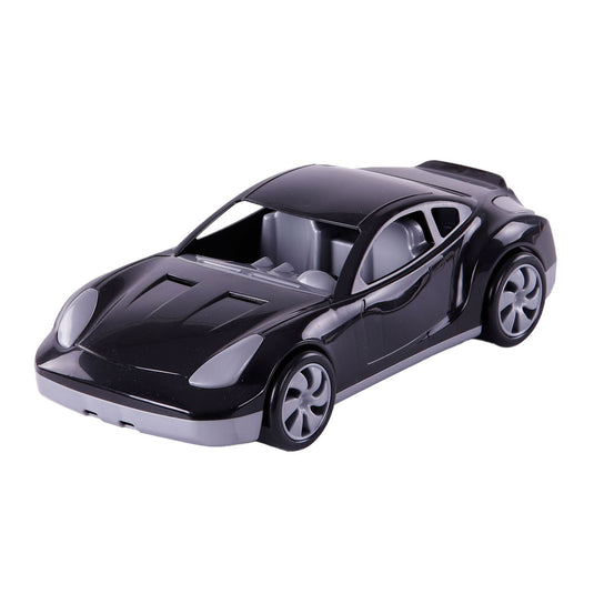 Cavallino raceauto zwart, 36cm