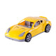 Cavallino raceauto geel, 36cm