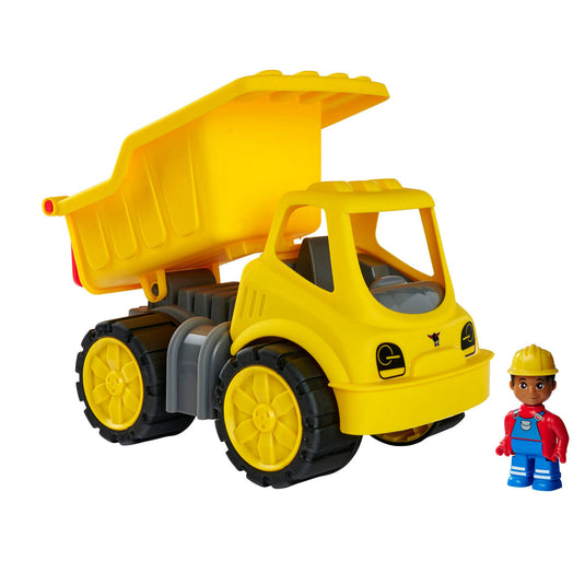 Big power worker midi kiepwagen met figuur