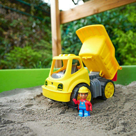 Big power worker midi kiepwagen met figuur