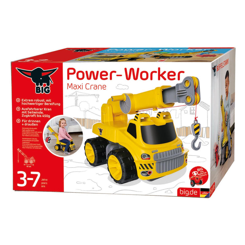 Afbeelding laden in galerijviewer, Big power worker maxi loopauto met kraan
