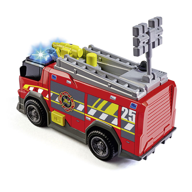 ギャラリービューアに画像をロードする, Dickie toys brandweerwagen - 15cm - licht en geluid - speelgoedvoertuig
