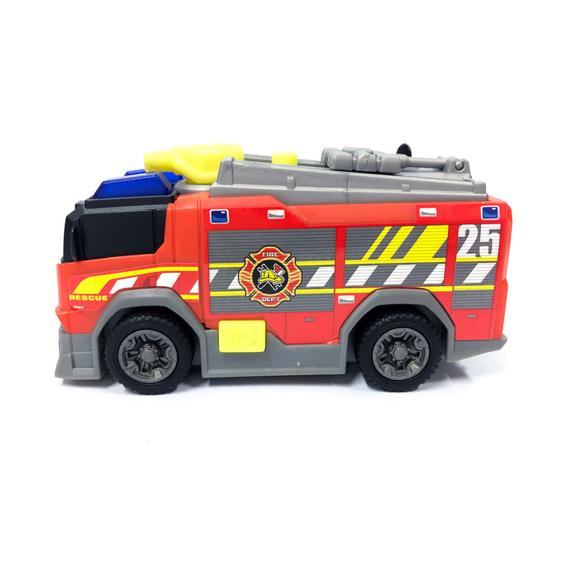 ギャラリービューアに画像をロードする, Dickie toys brandweerwagen - 15cm - licht en geluid - speelgoedvoertuig
